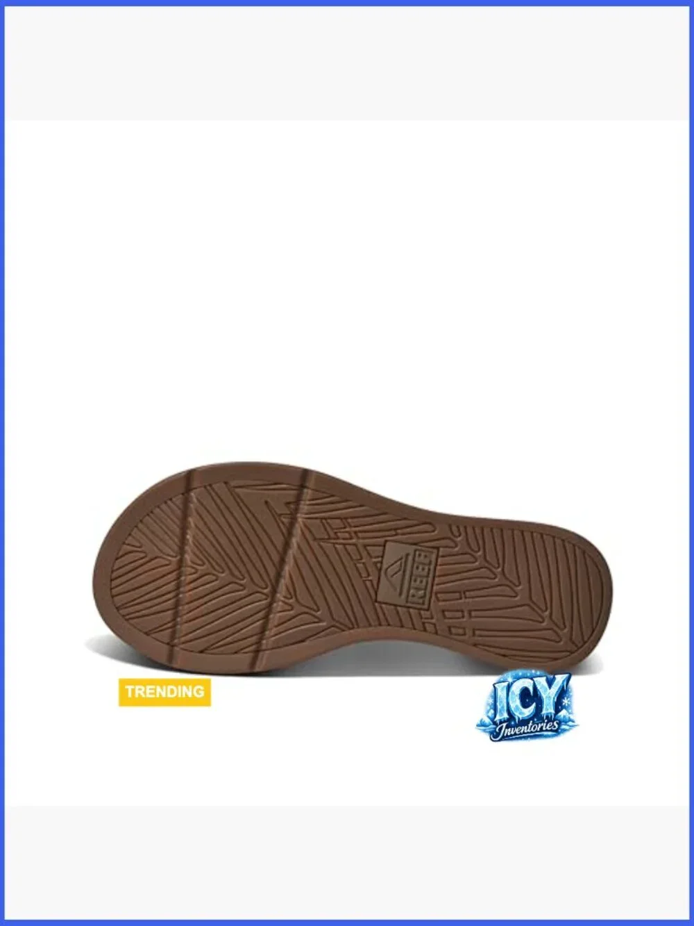 Reef Santa Ana Men's Flip Flop Sandal - Vegan Leather, EVA Footbed